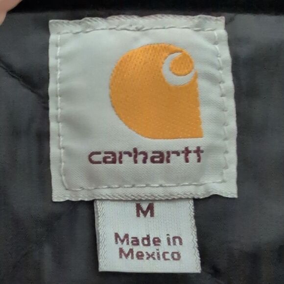 Carhartt Washed Duck Full Zip Hooded Jacket Quilt Lined #100733 Unisex - Picture 2 of 14